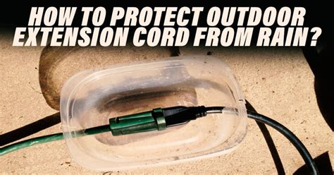 are outdoor extension cords safe in rain? do they conduct electricity better underwater?